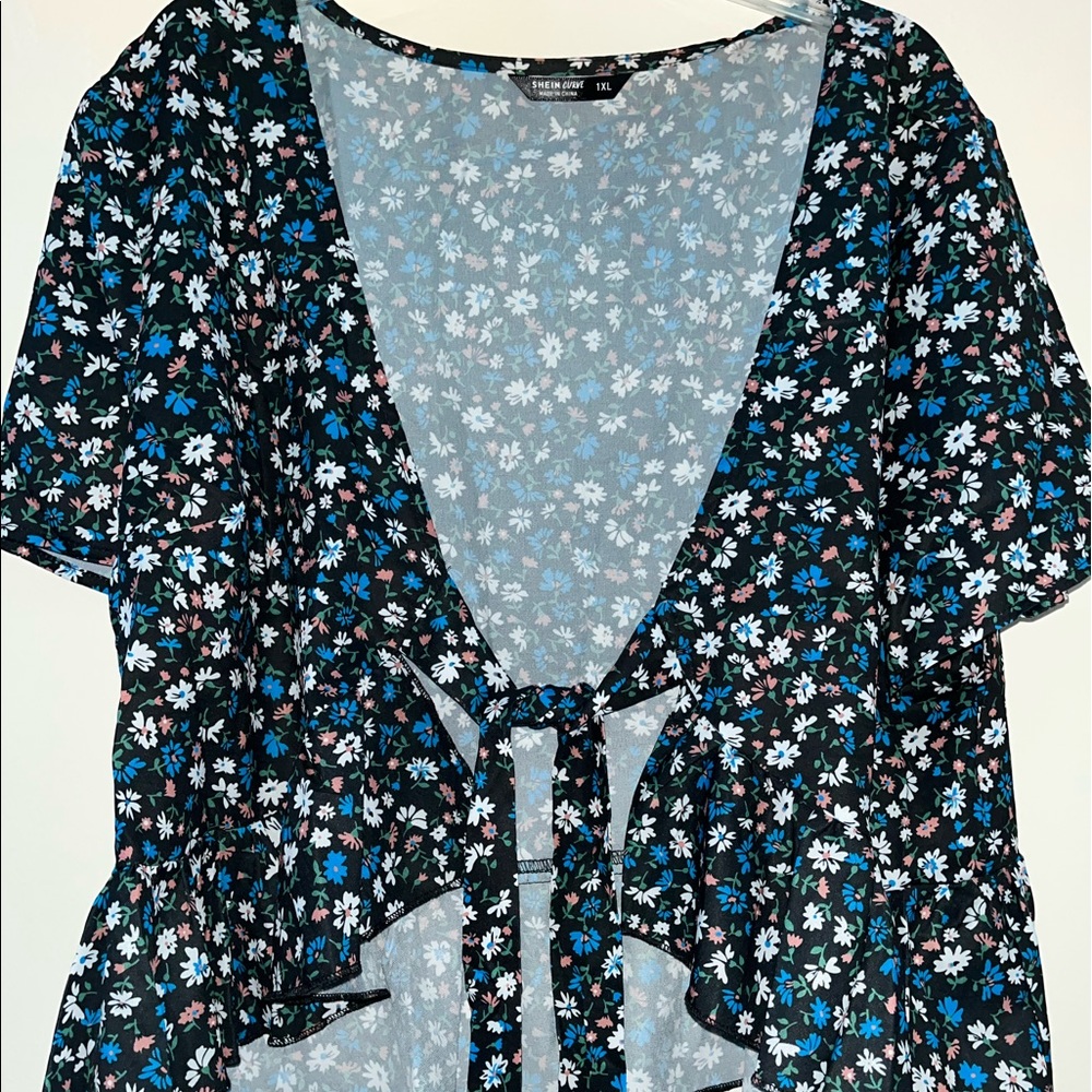 Peplum wrap crop top